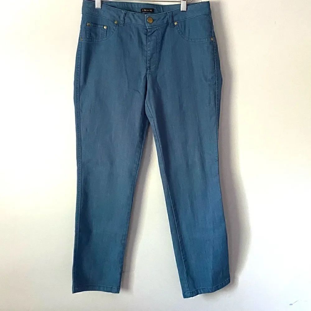 IMAN blue pants size medium